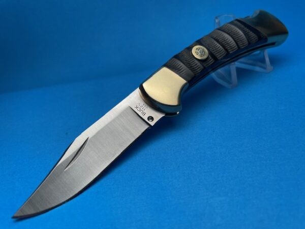 Custom Buck 112 Buffalo Jigged Bone Automatic Conversion Switchblade Knife - Image 3