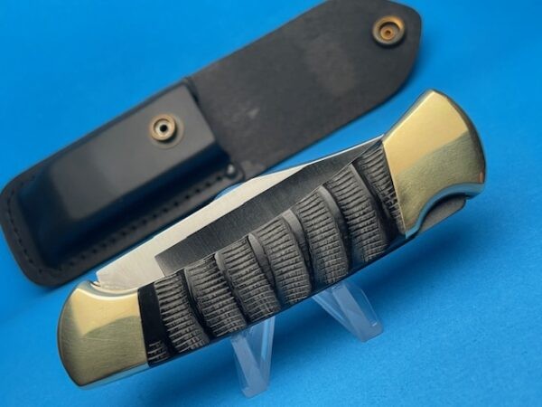 Custom Buck 112 Buffalo Jigged Bone Automatic Conversion Switchblade Knife - Image 4