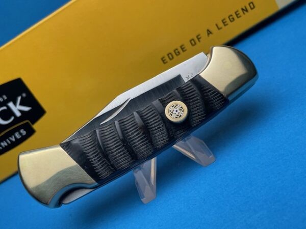 Custom Buck 112 Buffalo Jigged Bone Automatic Conversion Switchblade Knife - Image 5