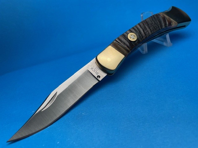 Custom Buck 110 Rams Horn Automatic Conversion Switchblade Knife - Image 3