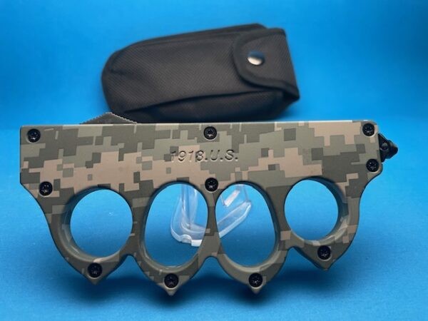 1918 OTF Digital Green Camo Knuckle Knife Switchblade