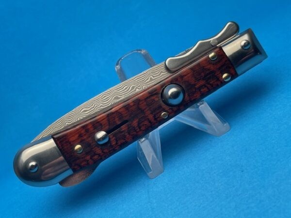 7" AKC Medici Snakewood Damascus Swinguard - Image 3