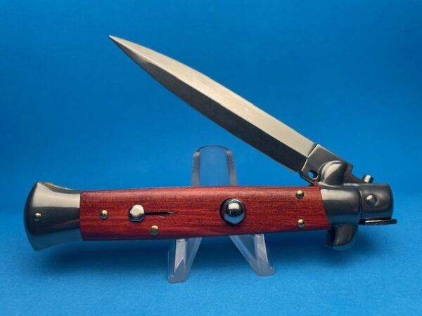 Frank Beltrame 9″ Red Heart Wood Dagger Switchblade