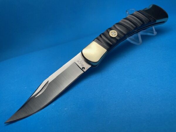 Custom Buck 110 Buffalo Jigged Bone Automatic Conversion Switchblade - Image 3