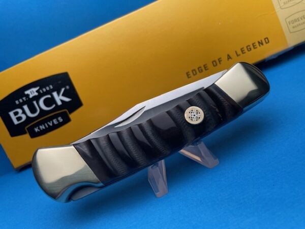 Custom Buck 110 Buffalo Jigged Bone Automatic Conversion Switchblade - Image 5
