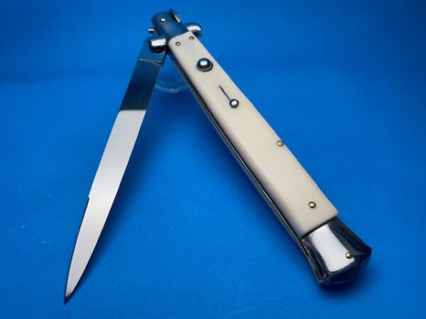 Frank Beltrame 13" Imitation Ivory Swedge Switchblade - Image 3