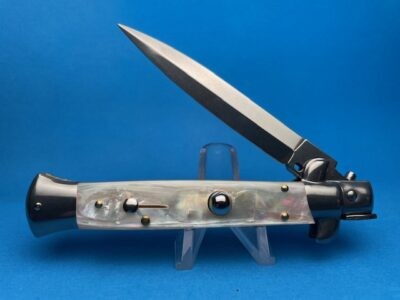 Frank Beltrame 9" Real Mother Of Pearl Dagger Switchblade