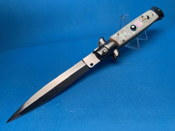 Frank Beltrame 9" Real Mother Of Pearl Dagger Switchblade - Image 2