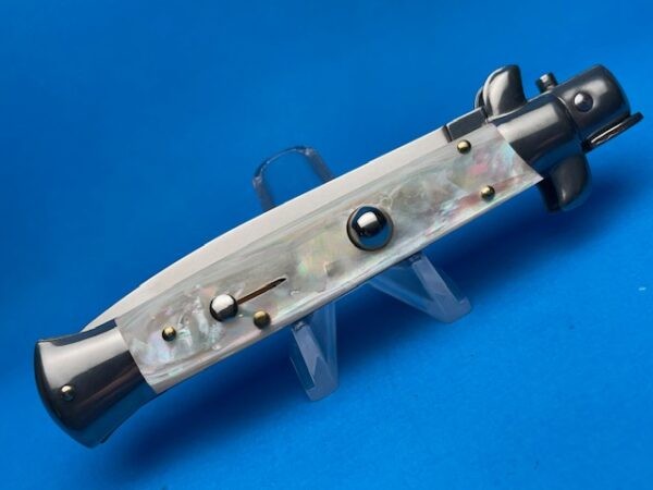 Frank Beltrame 9" Real Mother Of Pearl Dagger Switchblade - Image 4