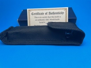 AKC World 9” Italian Stiletto Ebonywood Bayonet