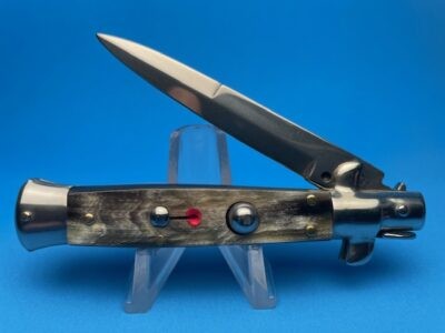 Real Italian 7" Brazilian Horn Red Dot Bayonet Picklock