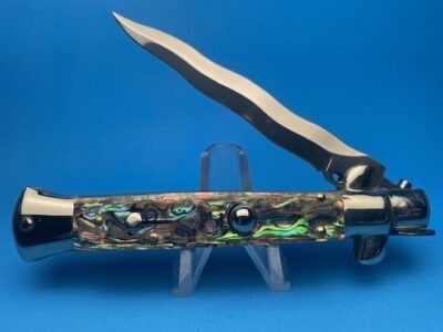 Frank Beltrame 9" Abalone Kriss Picklock Switchblade