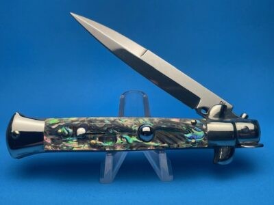 Frank Beltrame 9" Abalone Bayonet Picklock Switchblade