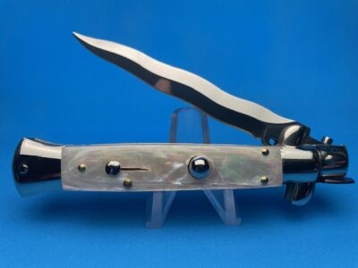 Frank Beltrame 9" Mother Of Pearl Kriss Picklock Switchblade