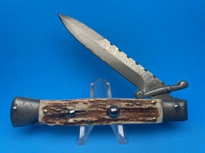 AKC World 9” "Fully Dressed" Damascus Fileworked Bayonet Swinguard
