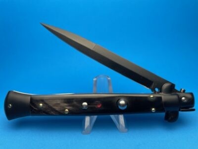 Frank Beltrame 11" Black Beauty Buffalo Tactical Red Dot Bayonet Switchblade