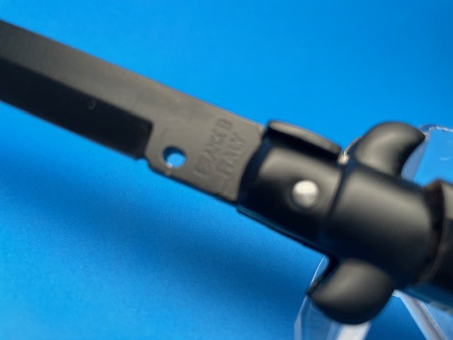 Frank Beltrame 11" Black Beauty Buffalo Tactical Red Dot Bayonet Switchblade - Image 6