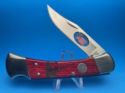 Custom Limited Edition FDNY 9-11 Buck 110 Automatic Knife