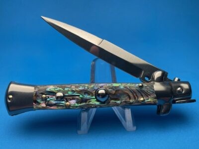 Frank Beltrame 8'' Abalone Bayonet Switchblade