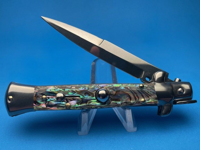 Frank Beltrame 8'' Abalone Bayonet Switchblade