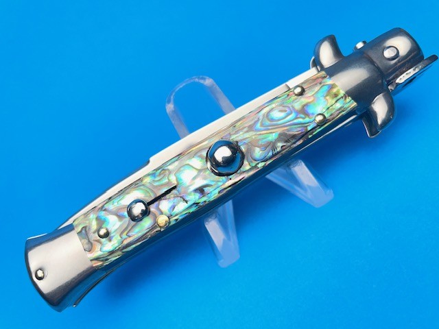 Frank Beltrame 8'' Abalone Swedge Switchblade - Image 3