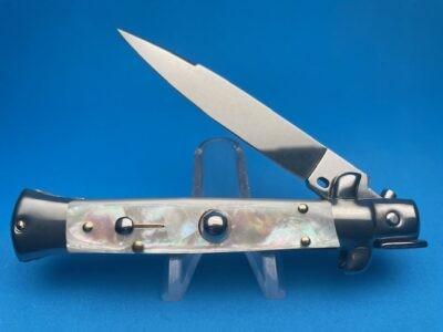 Frank Beltrame 8'' Real Mother Of Pearl Swedge Switchblade